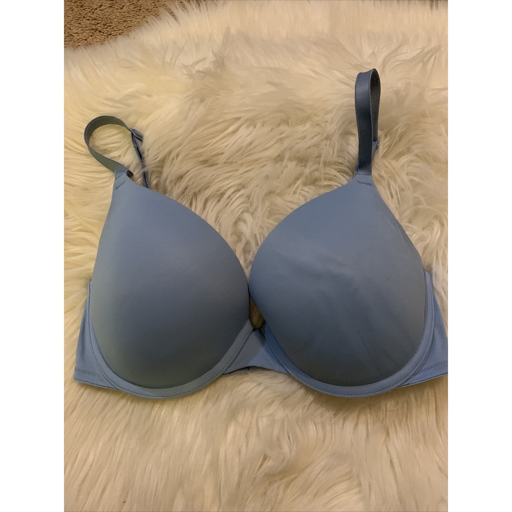 victoria secret pink wear everywhere bra Push Up 32DD Light Blue